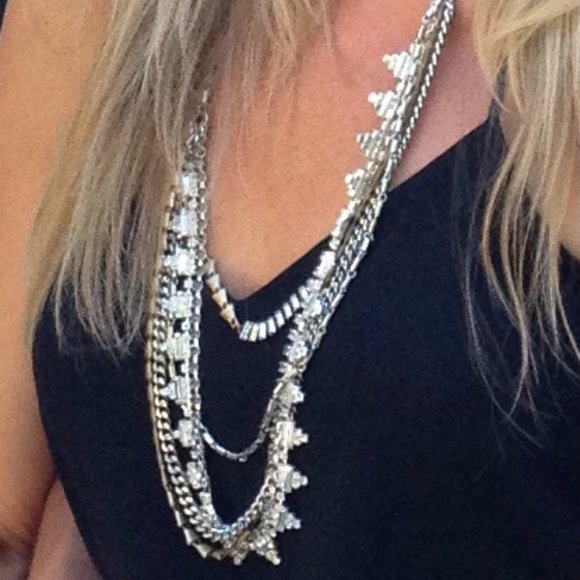 Stella & Dot Sutton Necklace Mixed Metal - Picture 1 of 6